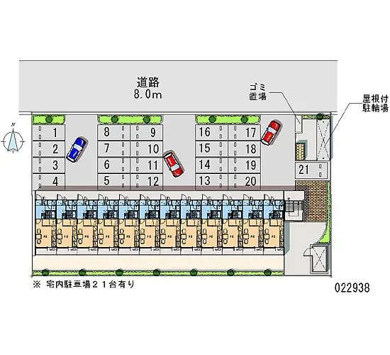 ★手数料０円★大阪市鶴見区今津南　月極駐車場（LP）